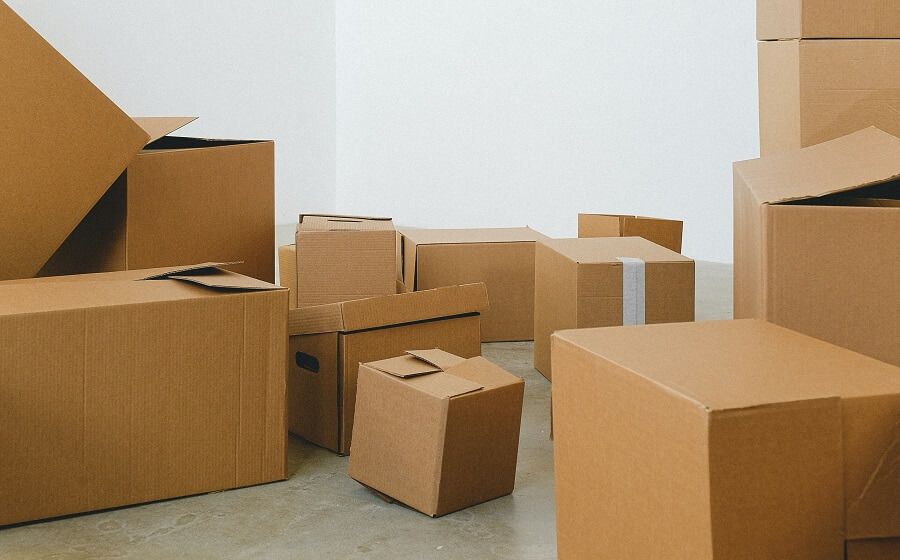 boxes, which may be a trip hazard